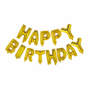 Folie letters slinger Happy Birthday 16"/40cm, verkrijgbaar in diverse kleuren