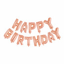 Folie letters slinger Happy Birthday 16"/40cm, verkrijgbaar in diverse kleuren