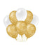 Ballonnen gold/white-HB 8 stuks