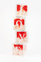 Ballonnen vitrinedozen, 4 stuks inclusief 2 sets stickers LOVE en 2 sets stickers BABY