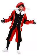 Pieten kostuum "Populair" zwart/rood