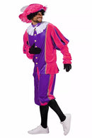 Pieten kostuum "Populair" paars/roze