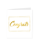 Wenskaart Gold/White Congrats