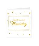 Kaart goud/wit Trouwdag