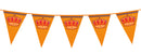 Vlaggenlijn Koningsdag Oranje plastic, 8m