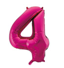 Folie Cijfer 16" / 40cm Roze 0-9