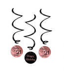 Hangdeco Swirl Roségold/Black, div. leeftijden