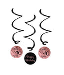 Hangdeco Swirl Roségold/Black, div. leeftijden