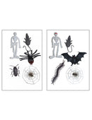 Halloween figuurtjes op kaart, 5 stuks assorti