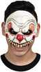 Half gezichtsmasker Creepy Clown