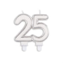 Cijferkaars dubbel multi zilver 25