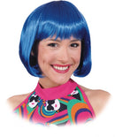 Pruik Sexy Lola blauw