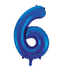 Folie cijfer 16" / 40cm Blauw 0-9