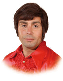 Heren pruik bruin