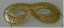 Oogmasker bril glitter goud