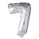 Folie Cijfer 16" / 40cm Zilver 0-9