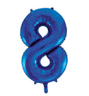 Folie cijfer 16" / 40cm Blauw 0-9