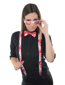 Accessoireset Bloedlust (bretels, strik en partybril)