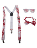 Accessoireset Bloedlust (bretels, strik en partybril)