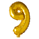 Folie Cijfer 16" / 40cm Goud 0-9