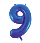 Folie cijfer 16" / 40cm Blauw 0-9