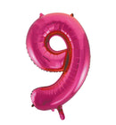 Folie Cijfer 16" / 40cm Roze 0-9