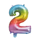 Folie Cijfer 16"/ 40cm Regenboog 0-9