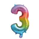 Folie Cijfer 16"/ 40cm Regenboog 0-9