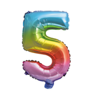 Folie Cijfer 16"/ 40cm Regenboog 0-9