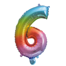 Folie Cijfer 16"/ 40cm Regenboog 0-9