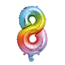 Folie Cijfer 16"/ 40cm Regenboog 0-9