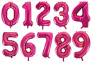 Folie Cijfer 16" / 40cm Roze 0-9