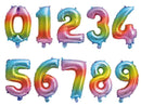 Folie Cijfer 16"/ 40cm Regenboog 0-9