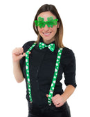 St Patrick's Day set (bretels, strik en partybril)