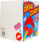 Kaart Cartoon Dikke zoen