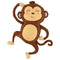 Folie helium ballon Shape Jungle Monkey 104cm