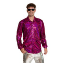 Shiny Disco Shirt/Hemd fuchsia
