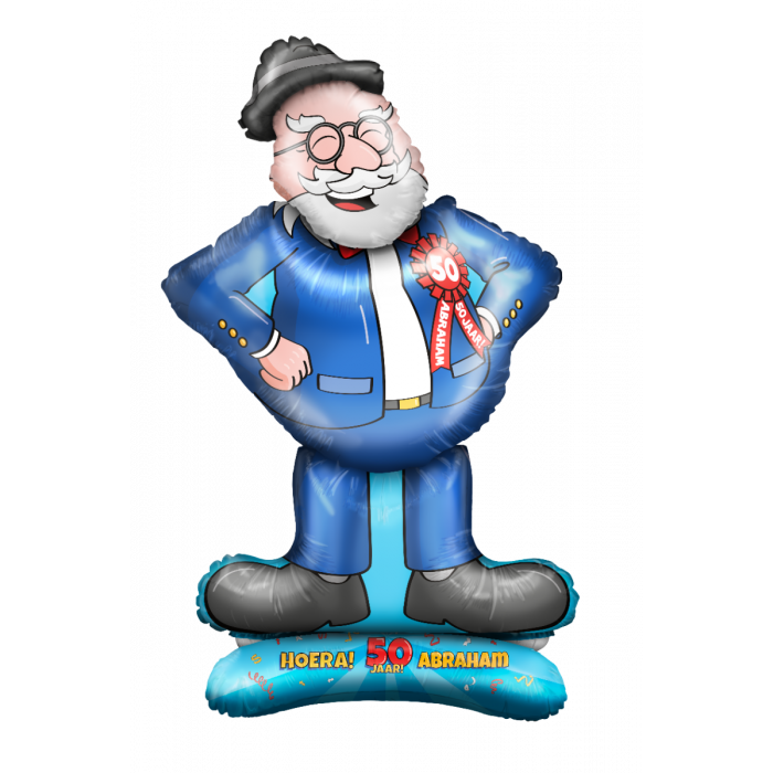 Folie helium ballon Shape Abraham 50 (90cm)