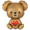 Folie helium ballon Shape Love Bear