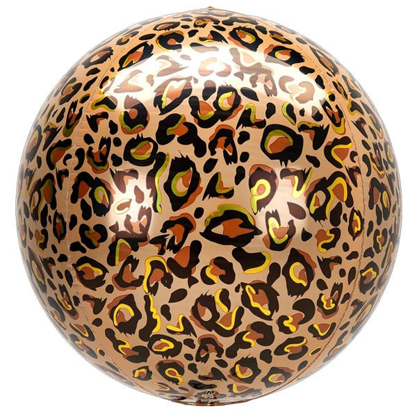 Folie helium ballon Orbz Luipaard