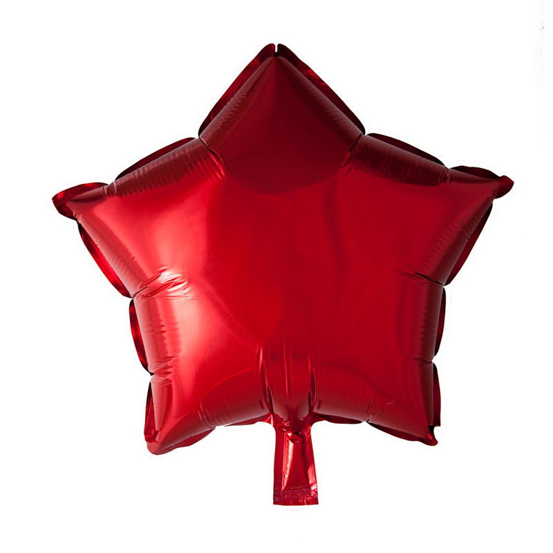 Folie helium ballon Ster rood