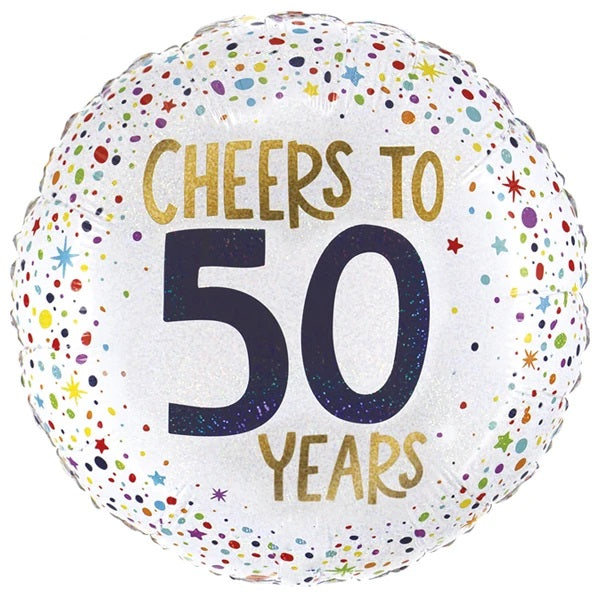 Folie helium ballon Cheers to 50 Years