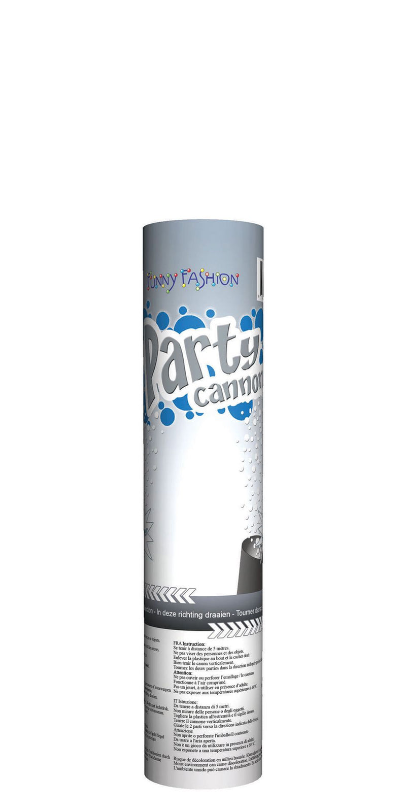 Confetti kanon 20 cm, diverse kleuren