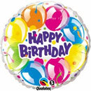 Bubble helium ballon Happy Birthday Confetti & Streamers