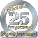 Verkeersbord / Huldeschild ..... Jaar Getrouwd