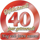 Verkeersbord / Huldeschild ..... Jaar Getrouwd