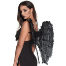 Engelen / Duivel vleugels zwart, 65 cm