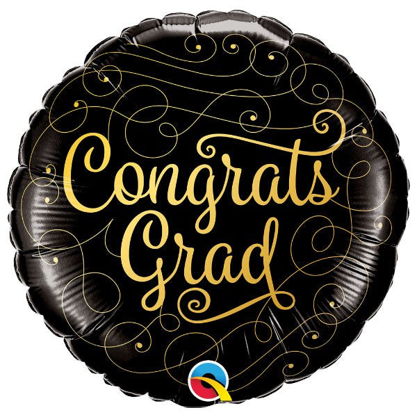 Folie helium ballon Congrats Grad Doodles