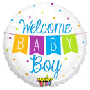 Folie helium ballon Welcome Baby Boy