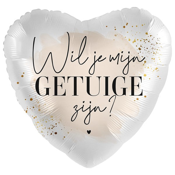 Folie helium ballon Getuige